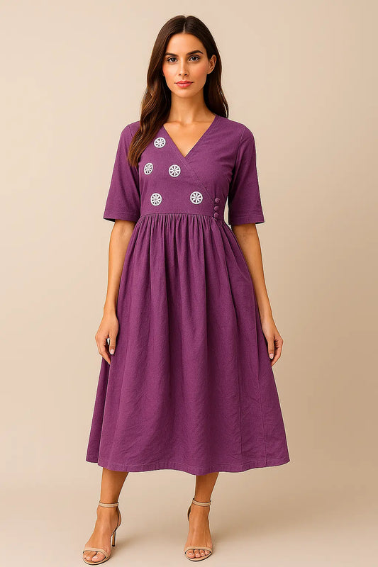 LOHZY Plum Petal Dress