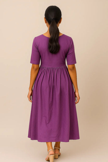 LOHZY Plum Petal Dress