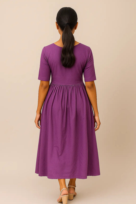 LOHZY Plum Petal Dress